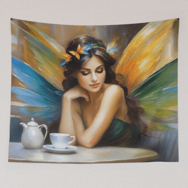 Item preview, The Fairy and Her Coffee designed and sold by LilShopOWonders.