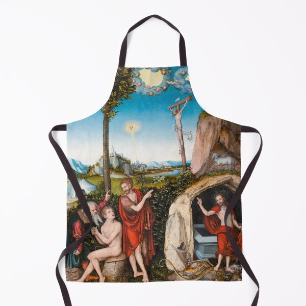 Artikelvorschau, Lucas Cranachs Gesetz und Gnade; Berühmtes Gemälde „Verdammung und Erlösung“ (1529). entworfen und verkauft von Suzana Djordjevic.
