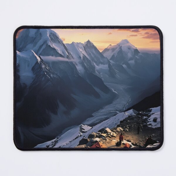 Item preview, Camping in the mountains at sunset - Landscape photography designed and sold by TheArtistOf2022.