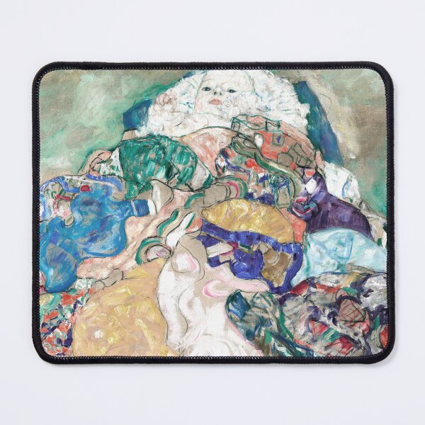 Aperçu de l'œuvre Bébé (berceau) (vers 1917-1918) de Gustav Klimt créée et vendue par BossyCatHome.