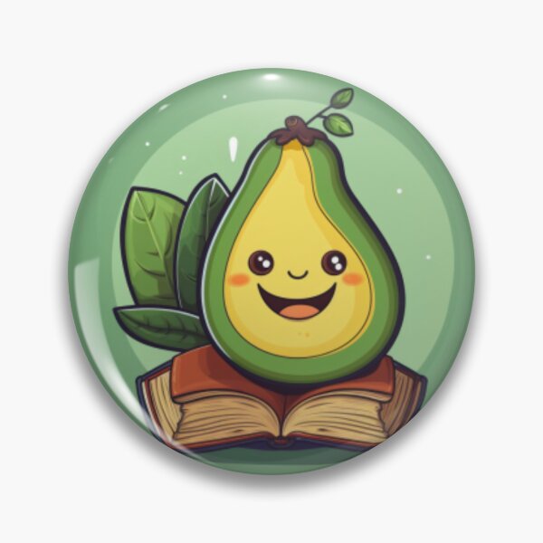 Item preview, Mamacado Cute Little Avocado Smiling on Open Book designed and sold by cristina1001.