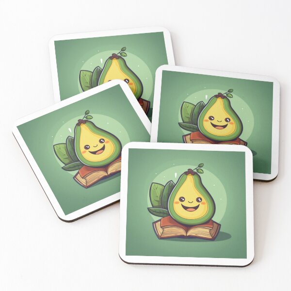 Item preview, Mamacado Cute Little Avocado Smiling on Open Book designed and sold by cristina1001.