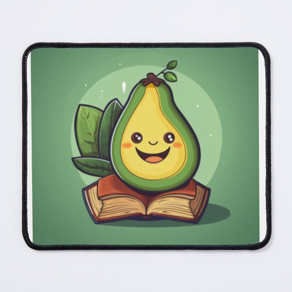 Item preview, Mamacado Cute Little Avocado Smiling on Open Book designed and sold by cristina1001.