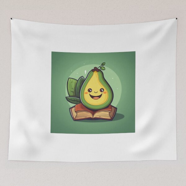 Item preview, Mamacado Cute Little Avocado Smiling on Open Book designed and sold by cristina1001.