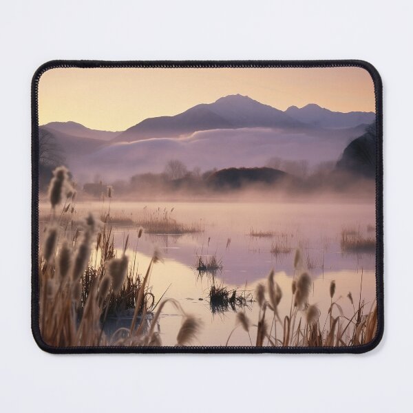 Item preview, Mountain and lake at sunset in long exposure - Landscape photography designed and sold by TheArtistOf2022.