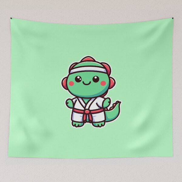 Item preview, Cute Kawaii Karate Dinosaur 3 | Pets and Animals for Men and Women t-shirt designed and sold by panchiTWO.