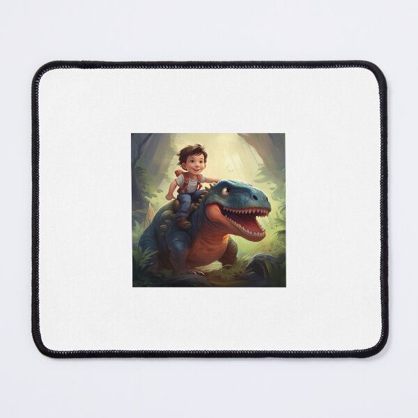 Item preview, BOY RIDING A DINOSAUR designed and sold by Joy246.