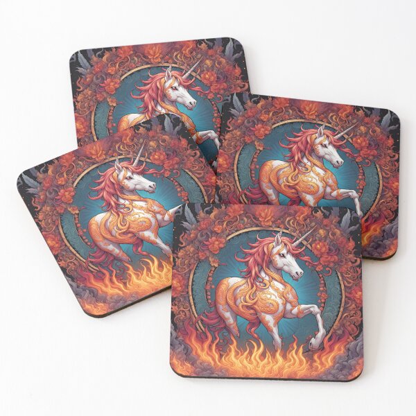 Item preview, Unicorn Flower Flames designed and sold by tpixx.