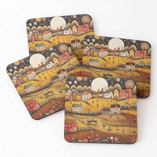 Item preview, The Farm, Folk Art designed and sold by Neika Shimm Designs.