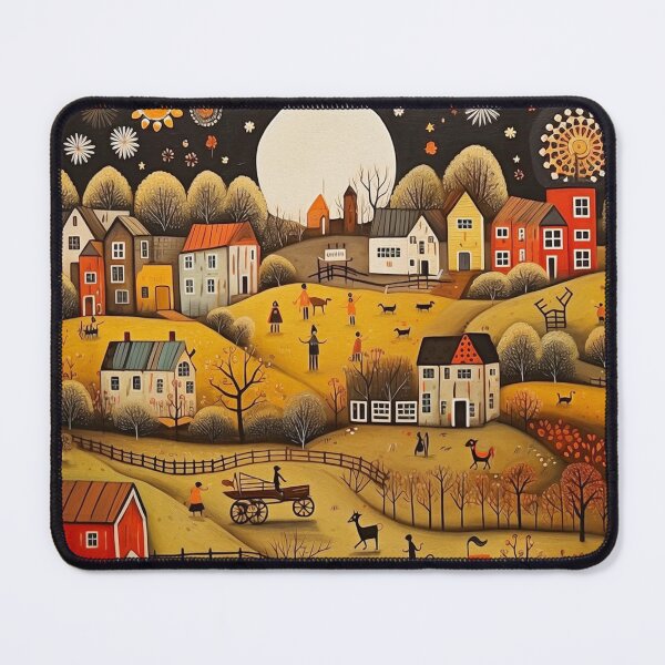 Item preview, The Farm, Folk Art designed and sold by Neika Shimm Designs.