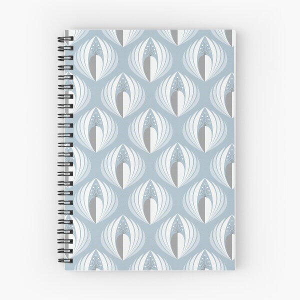 Item preview, Eunice-flower-Blue grey pastel designed and sold by Carina Parry Studios.