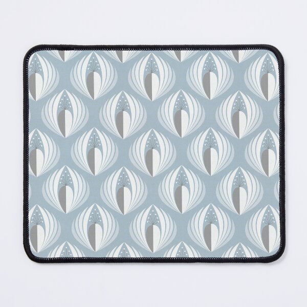 Item preview, Eunice-flower-Blue grey pastel designed and sold by Carina Parry Studios.