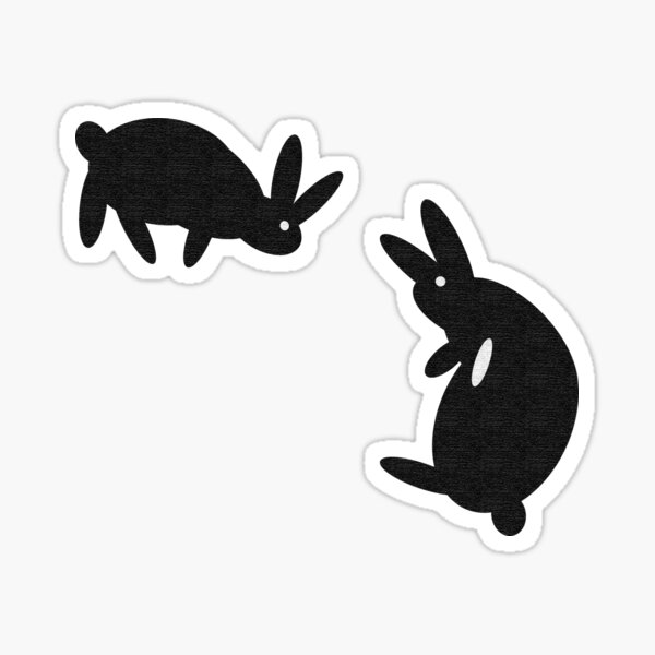 Playful Bunnies Sticker