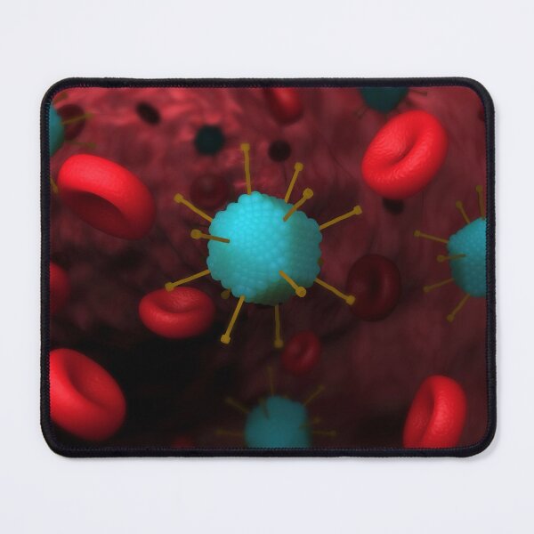 Item preview, STK701564H-Adenovirus with red blood cells. designed and sold by StocktrekImages.