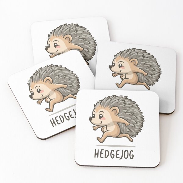 Item preview, Run, Hedgejog, Run! Cute Spikes in Stride designed and sold by EmeraldeaArt.