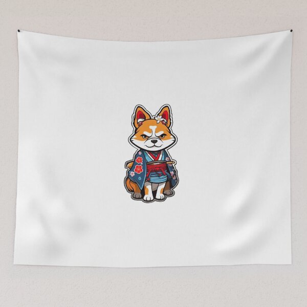 Item preview, Japan samurai dog designed and sold by KorArtStudio.