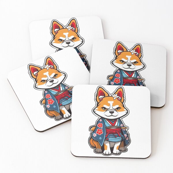 Item preview, Japan samurai dog designed and sold by KorArtStudio.
