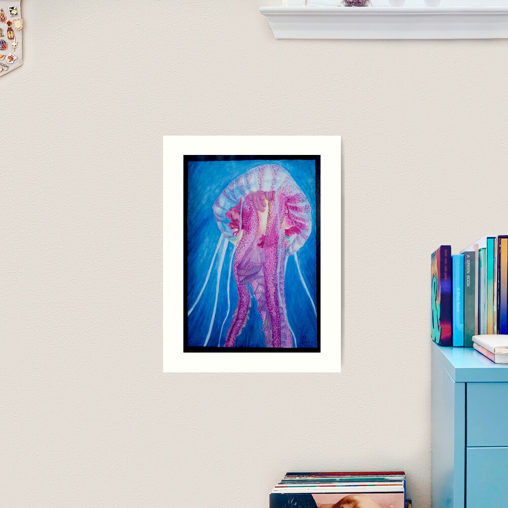 Pelagia jellyfish Art Print