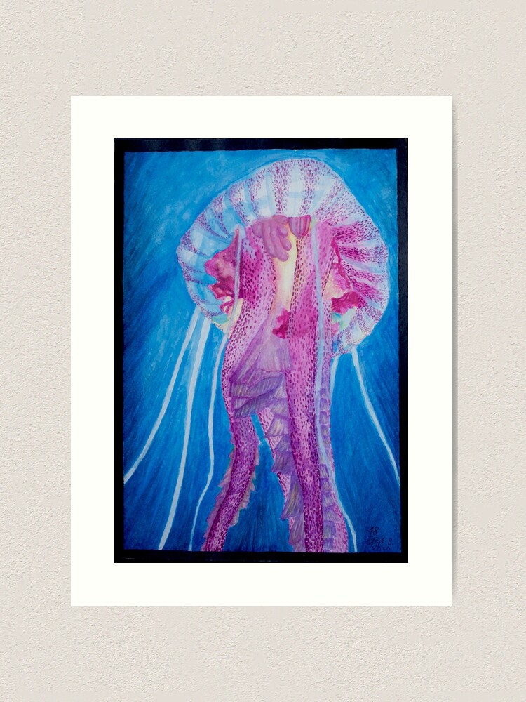 Alternate view of Pelagia jellyfish Art Print