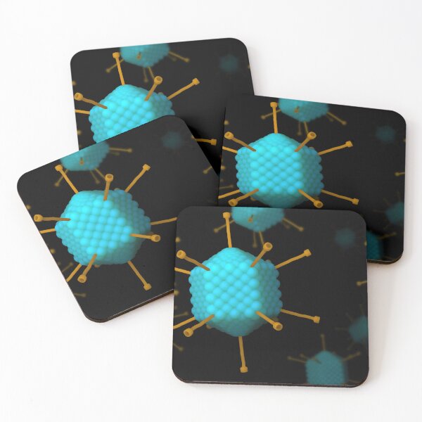 Item preview, STK701566H-Adenovirus on black background. designed and sold by StocktrekImages.