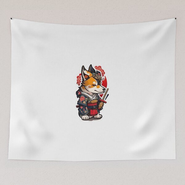 Item preview, Cute Japan samurai dog designed and sold by KorArtStudio.