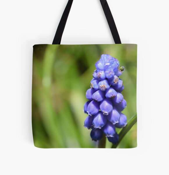 Item preview, Purple blue grape hyacinth with drop flower photography designed and sold by thesuspire.
