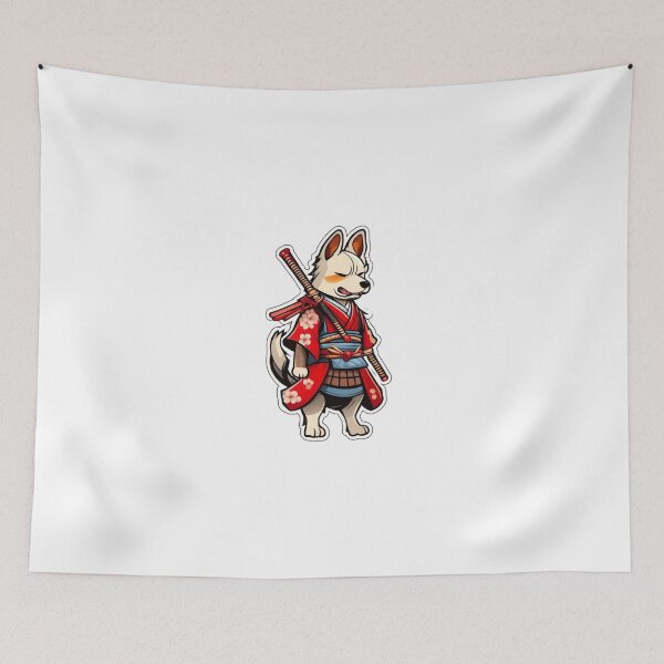 Item preview, Cool Japan samurai dog designed and sold by KorArtStudio.