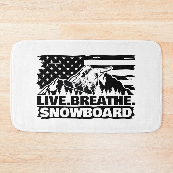 Item preview, Live Breathe Snowboard | Winter Sports Snowboarding with USA Flag designed and sold by DigitalFhaiz.