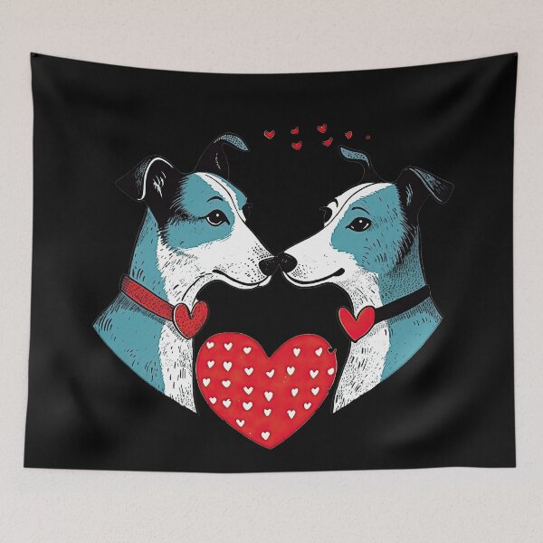 Aperçu de l'œuvre Chiens amoureux - Jack Russel Terriers créée et vendue par WallGemsArt.