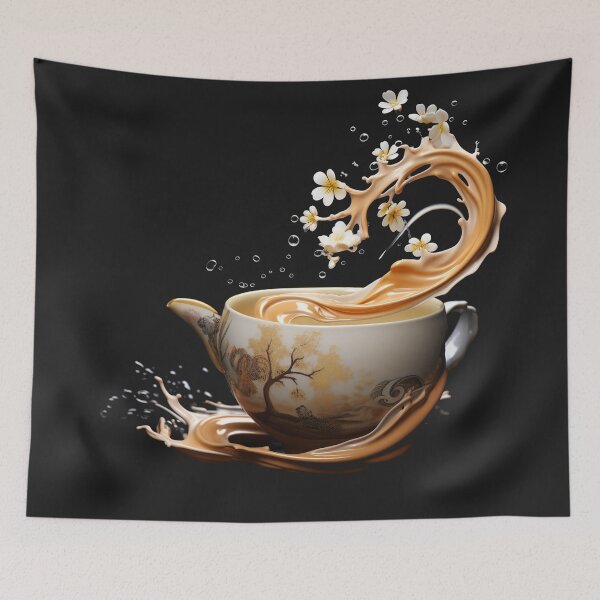 Item preview, The Great Wave Kanagawa of Tea designed and sold by zand-n-zive.