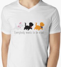 Camiseta para hombre de cuello en v Los aristócratas