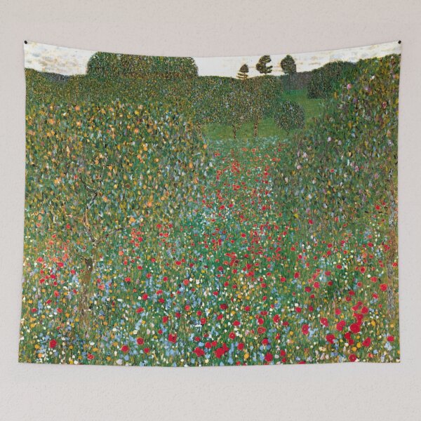 Artikelvorschau, Gustav Klimts Mohnfeld (1907) entworfen und verkauft von BossyCatHome.