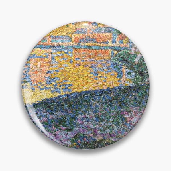 Item preview, HD. Les Andelys, sunset, Opus 135, by Paul Signac  designed and sold by MINDTHECHERRY.