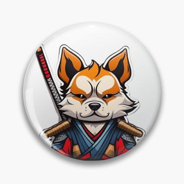 Item preview, Cute Japan samurai puppy dog designed and sold by KorArtStudio.