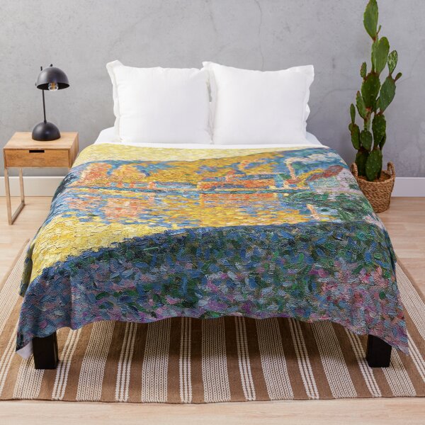 Item preview, HD. Les Andelys, sunset, Opus 135, by Paul Signac designed and sold by MINDTHECHERRY.