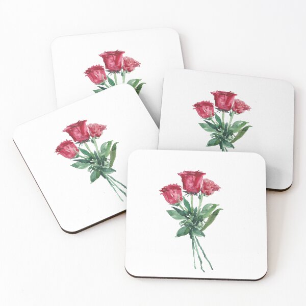 Item preview, Red Watercolor Loose Roses designed and sold by shroukart.
