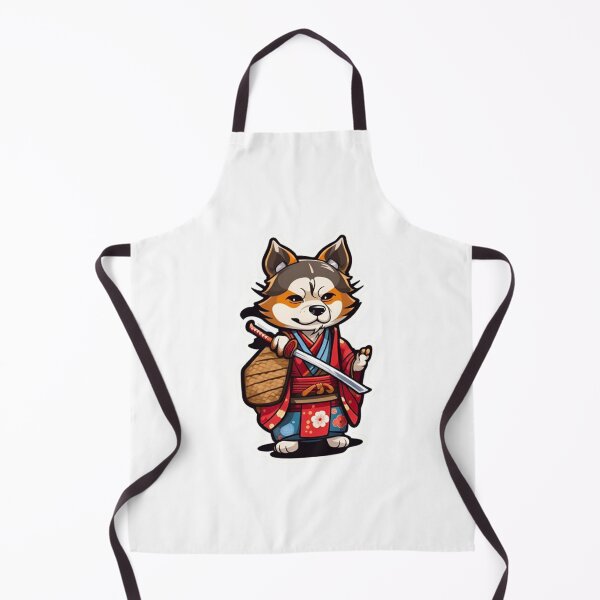 Item preview, Cool Japan samurai puppy dog designed and sold by KorArtStudio.