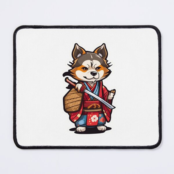Item preview, Cool Japan samurai puppy dog designed and sold by KorArtStudio.