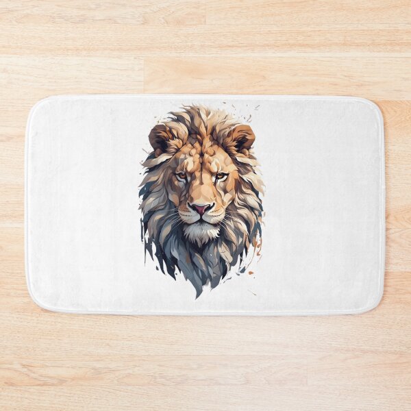 Item preview, Lion Head with Splash of Paint designed and sold by TrendiKloset.