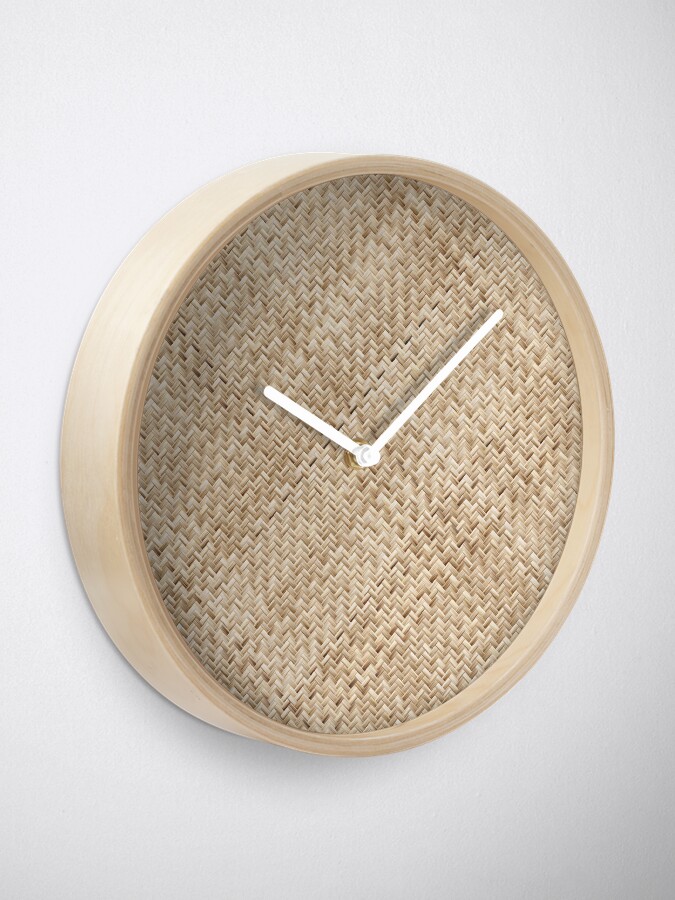 Alternate view of Basket Weaving Clock