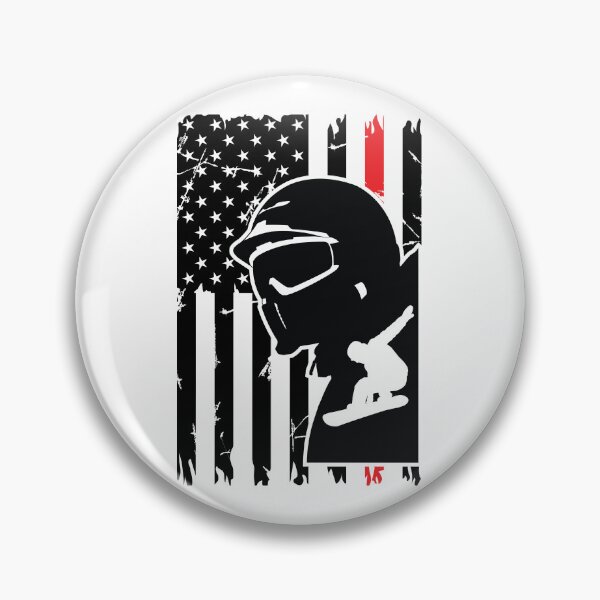 Item preview, US Flag Snowboard Winter Sports Season designed and sold by DigitalFhaiz.
