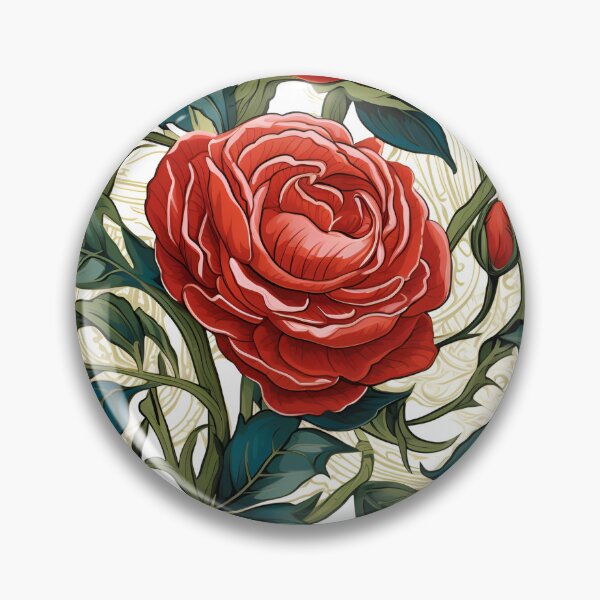 Item preview, Red Rose Botanical designed and sold by ImPlyDesign.
