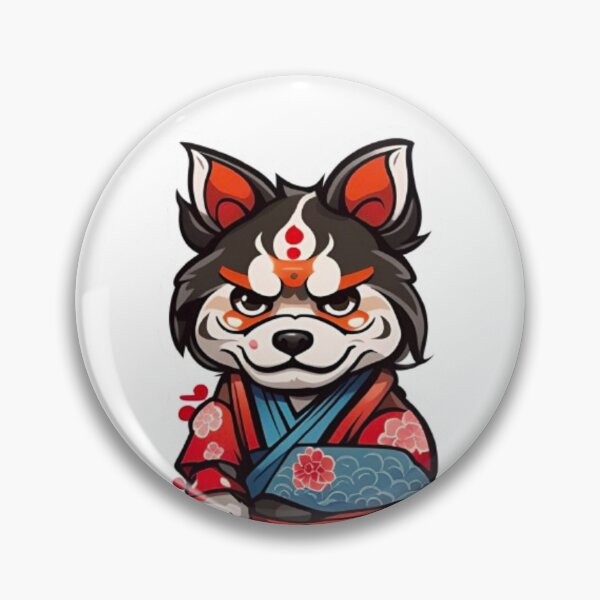 Item preview, Cute Japan samurai katana dog designed and sold by KorArtStudio.