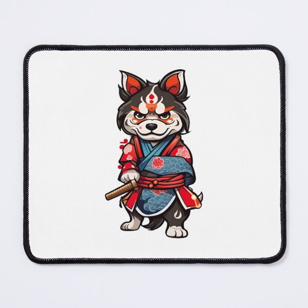Item preview, Cute Japan samurai katana dog designed and sold by KorArtStudio.