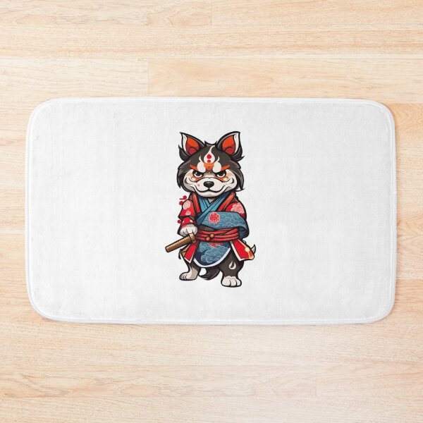 Item preview, Cute Japan samurai katana dog designed and sold by KorArtStudio.