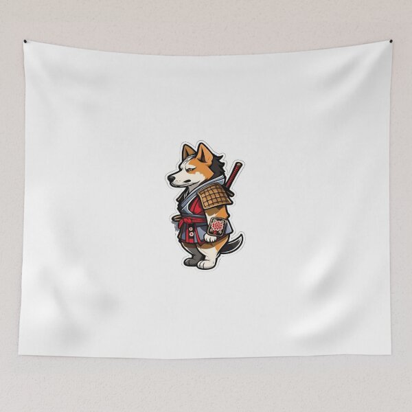 Item preview, Cool Japan samurai katana dog designed and sold by KorArtStudio.