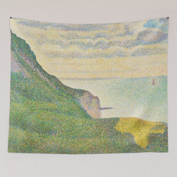 Item preview, HD. Seascape in Port en Bessin, Normandy, by Paul Signac  designed and sold by MINDTHECHERRY.