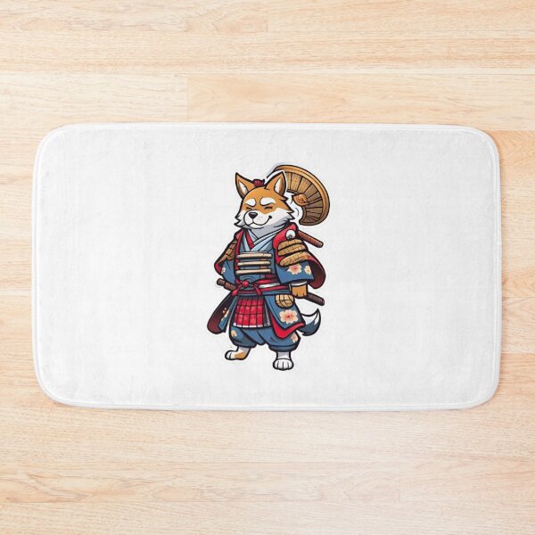 Item preview, Cute Japan samurai katana puppy dog designed and sold by KorArtStudio.