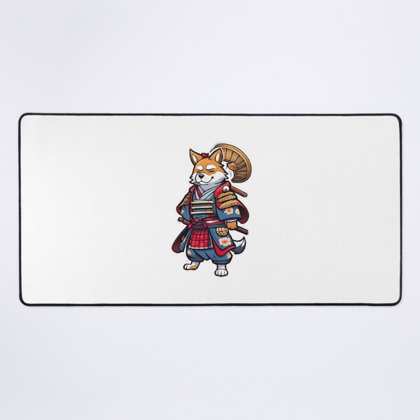 Item preview, Cute Japan samurai katana puppy dog designed and sold by KorArtStudio.