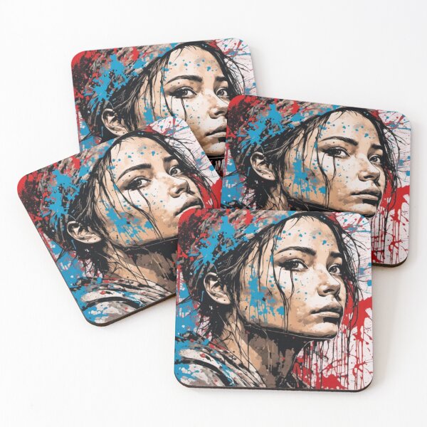 Item preview, Painted girl wall art 03 designed and sold by bravomodels.